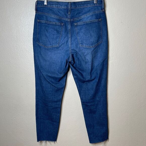 J.Crew Jeans Womens Tag Size 30 High Rise Skinny Unhemmed Medium Wash Denim - Picture 3 of 7